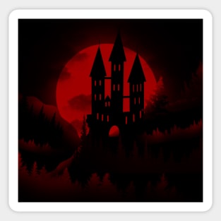 Blood moon castle Sticker